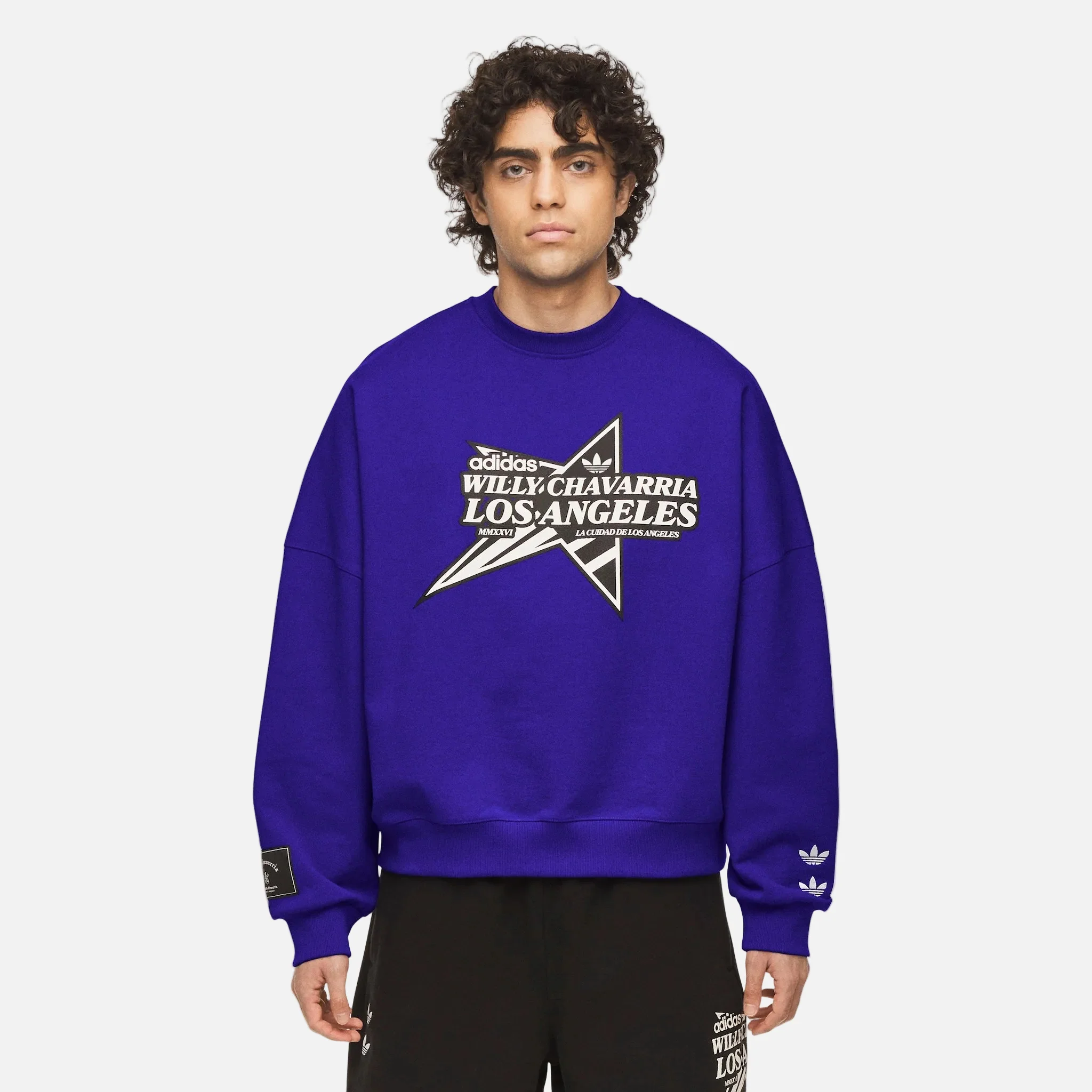 ADIDAS X WC STAR LOGO CREW NECK - BLU - Image 3
