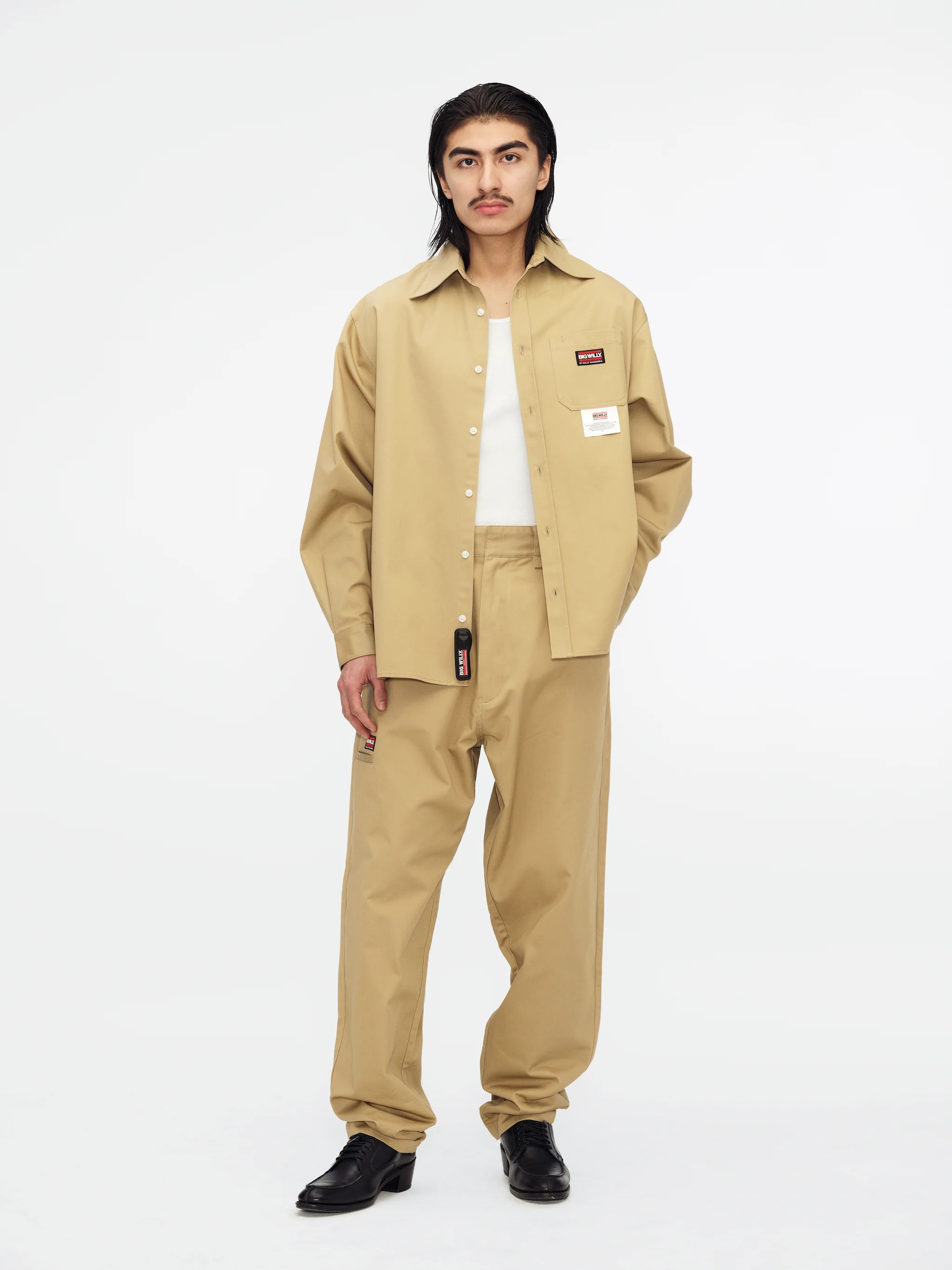 BIG WILLY L/S WORKSHIRT - TAVERTINE - Image 3