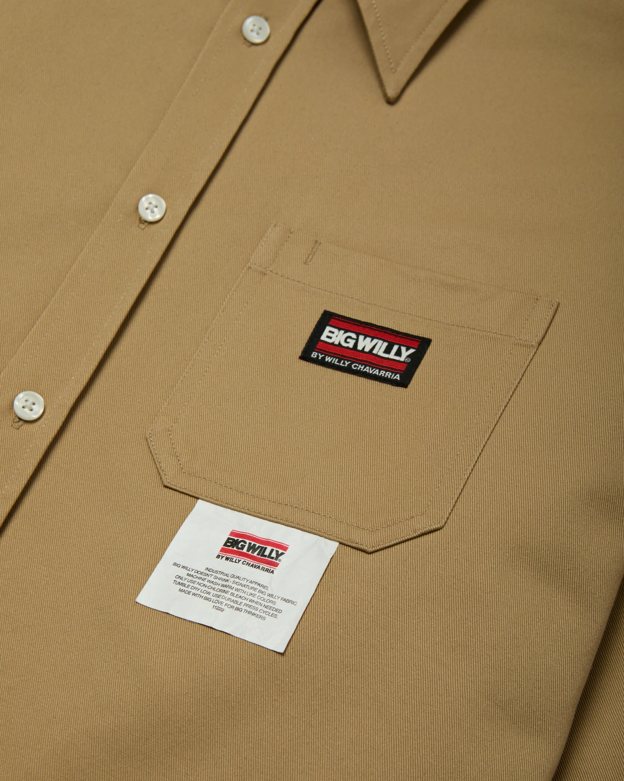 BIG WILLY L/S WORKSHIRT - TAVERTINE - Image 4