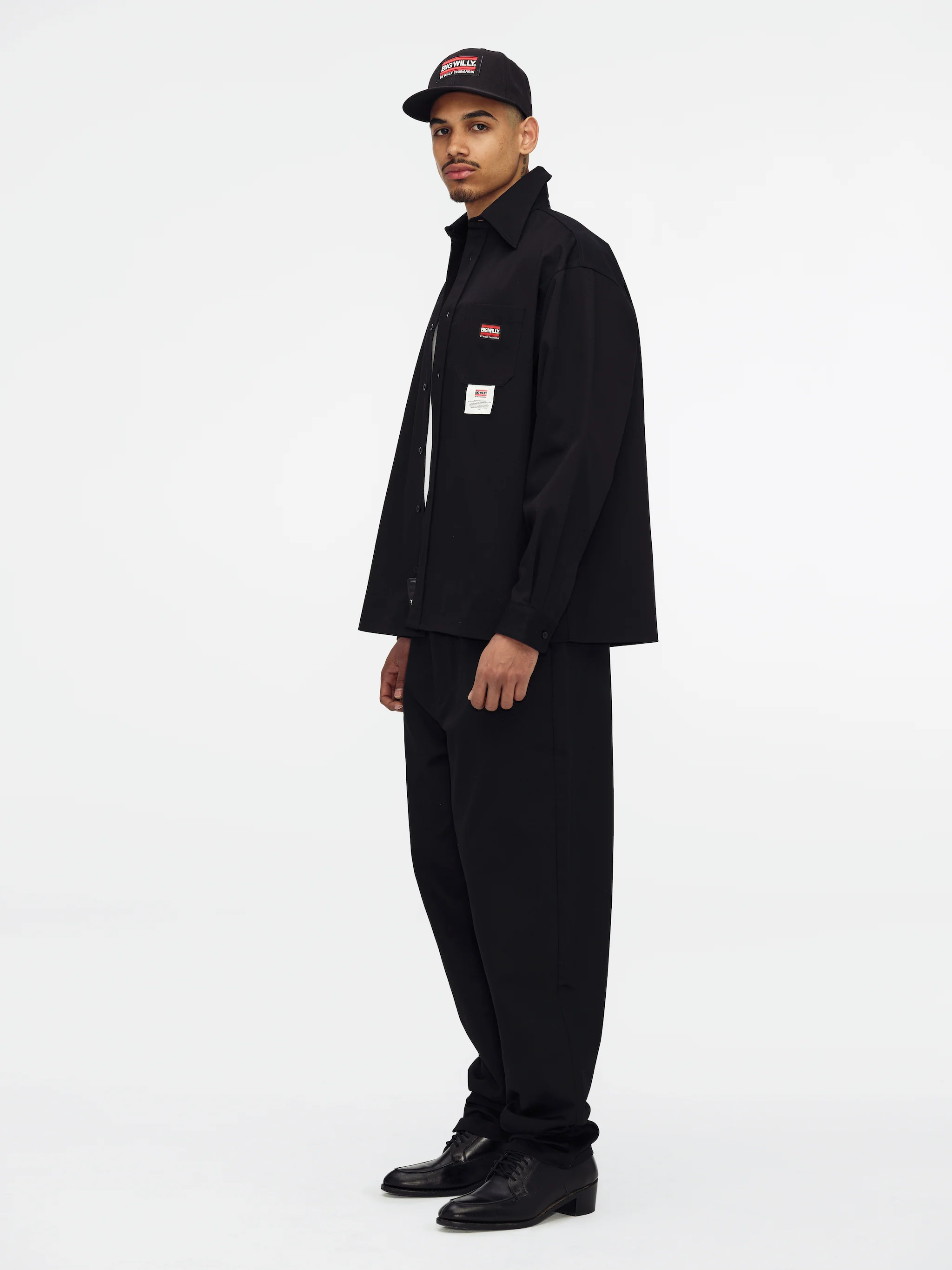 BIG WILLY L/S WORKSHIRT - BLACK - Image 6