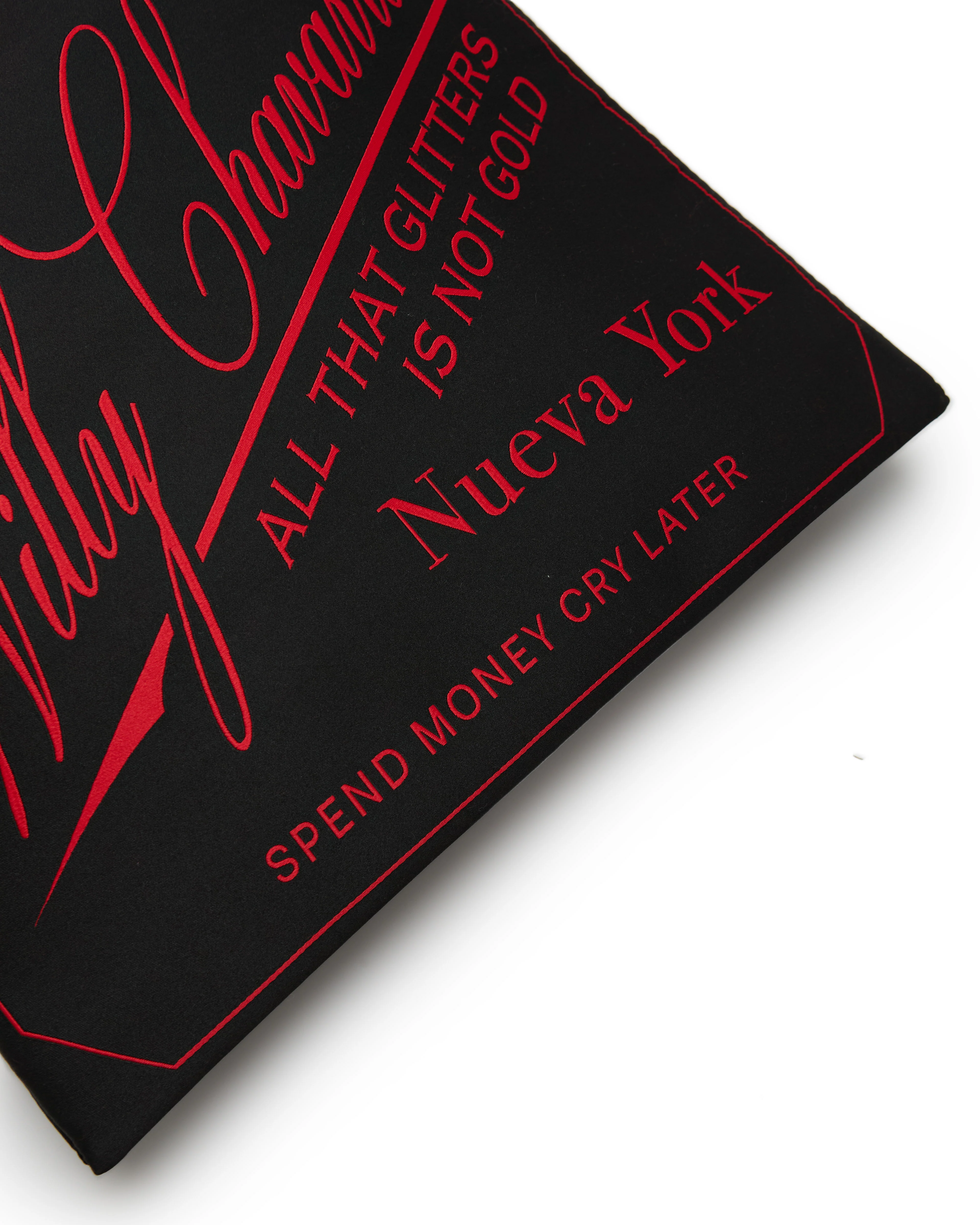 CASA DE CHAVARRIA LABEL TOTE - RED/BLACK - Image 6