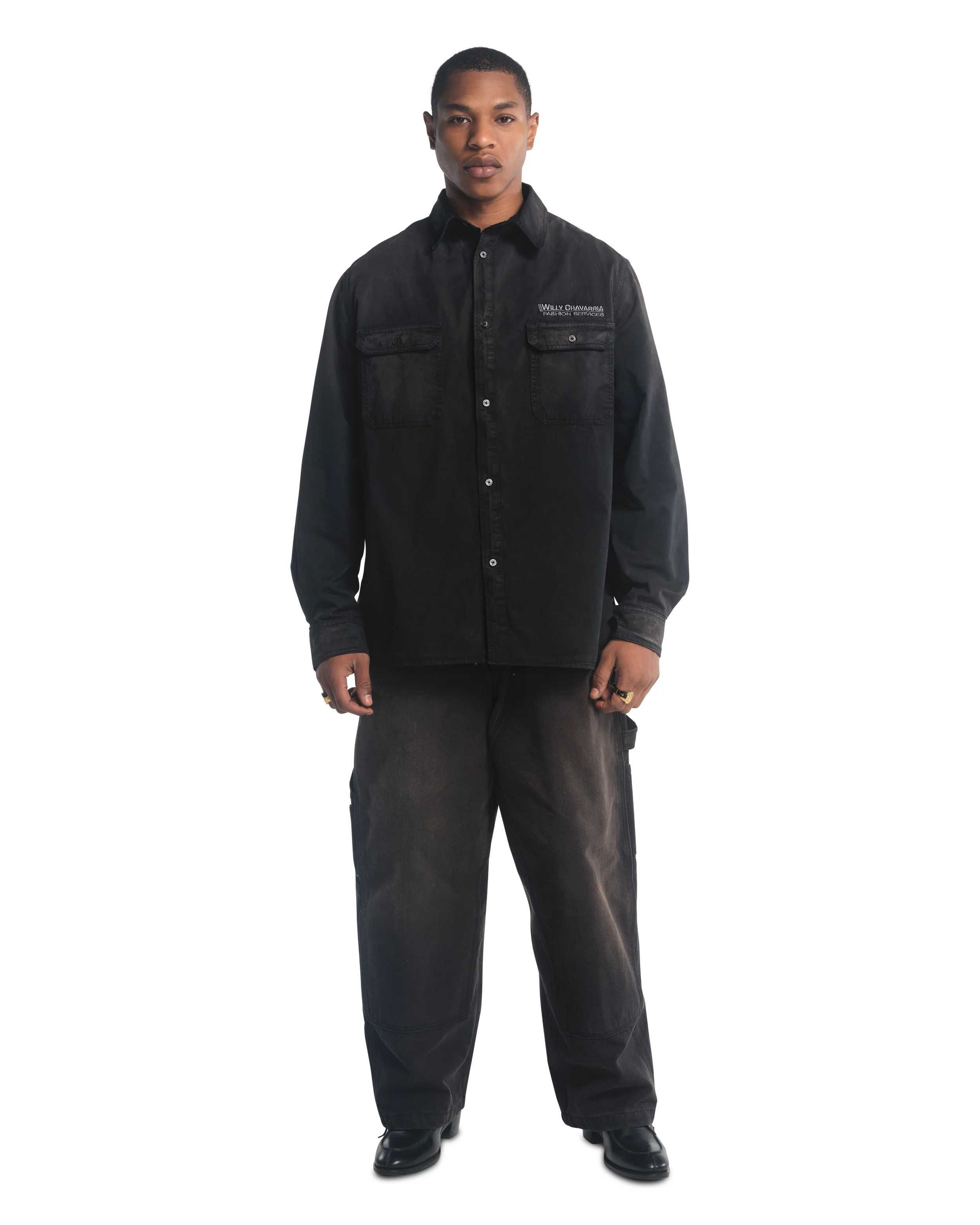 CORCORAN LS SHIRT - BLACK - Image 3