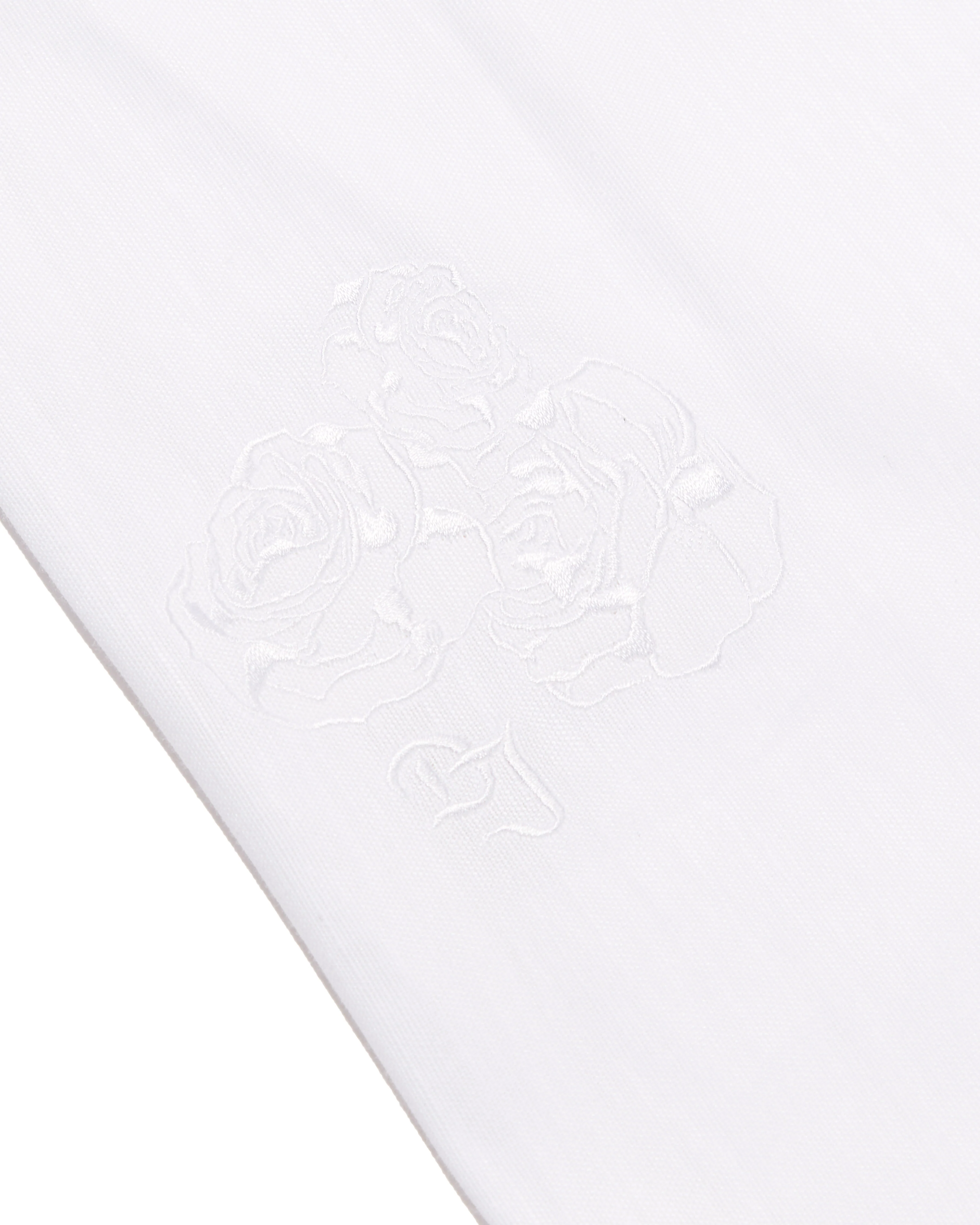 DRAWSTRING LINEN PANTS - WHITE - Image 3