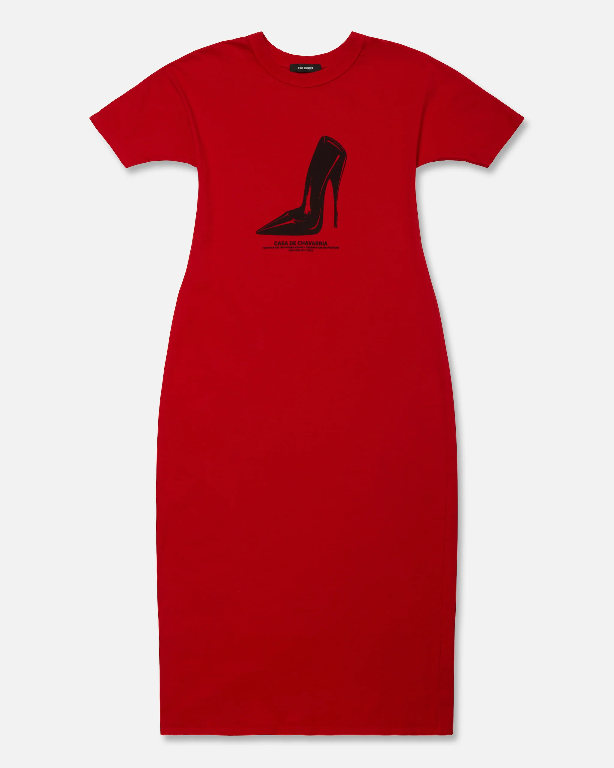 HER PLEASURE STILETTO - T-SHIRT DRESS - RED HOT - Image 4