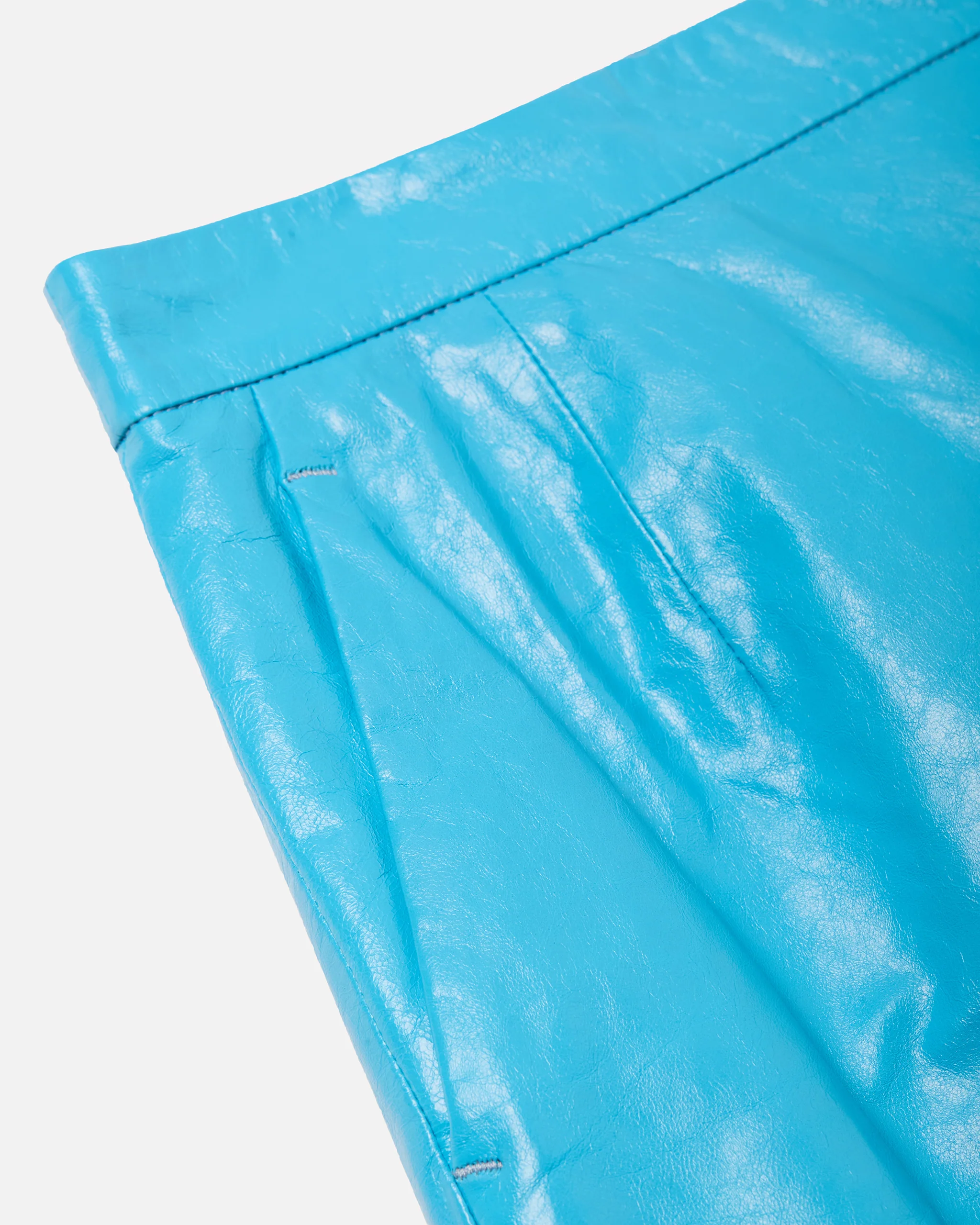 LTHR TUBO SKIRT - BOUR. BLUE - Image 3