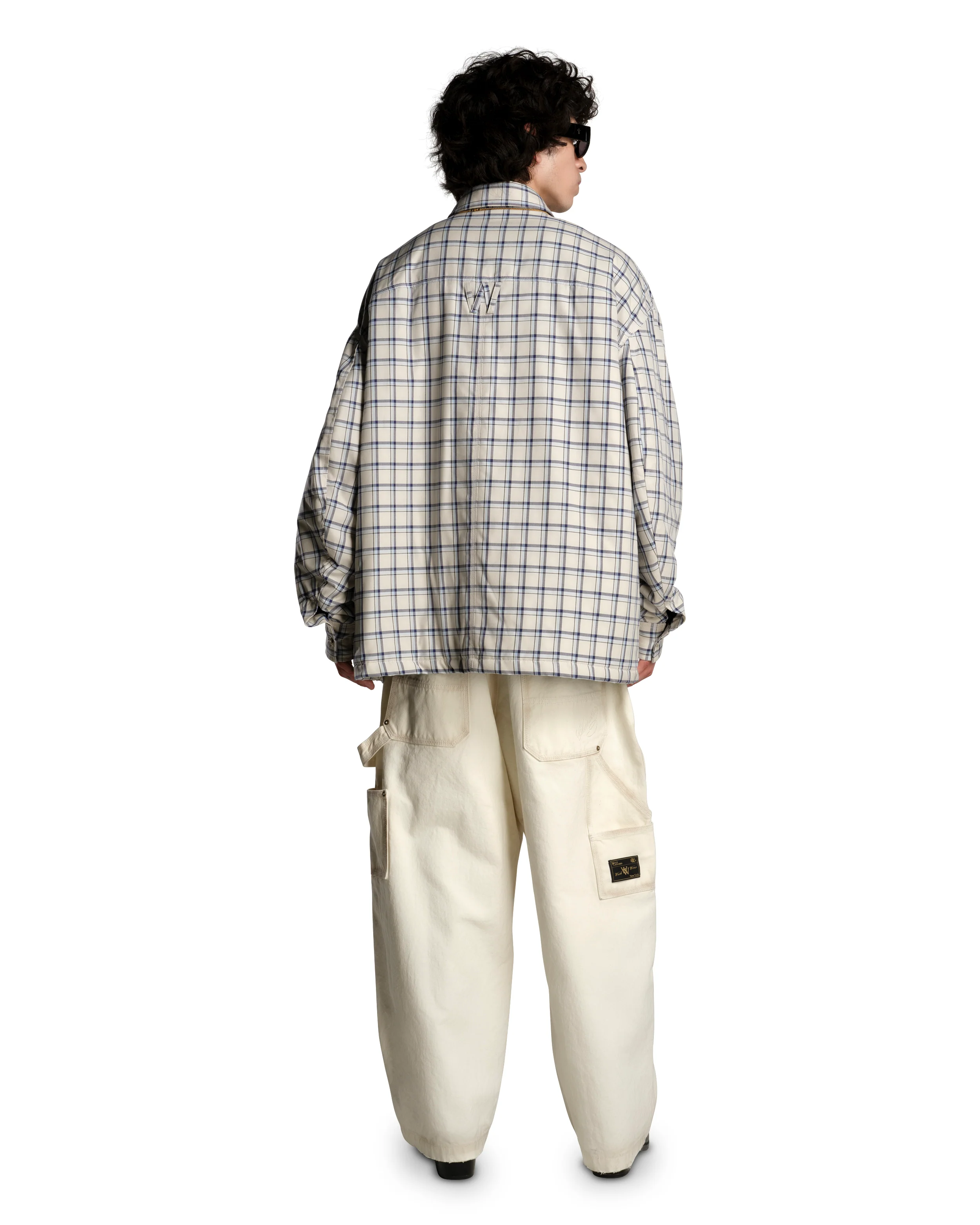 QUILTED OVERSHIRT - LIGHT BLUE - Image 6