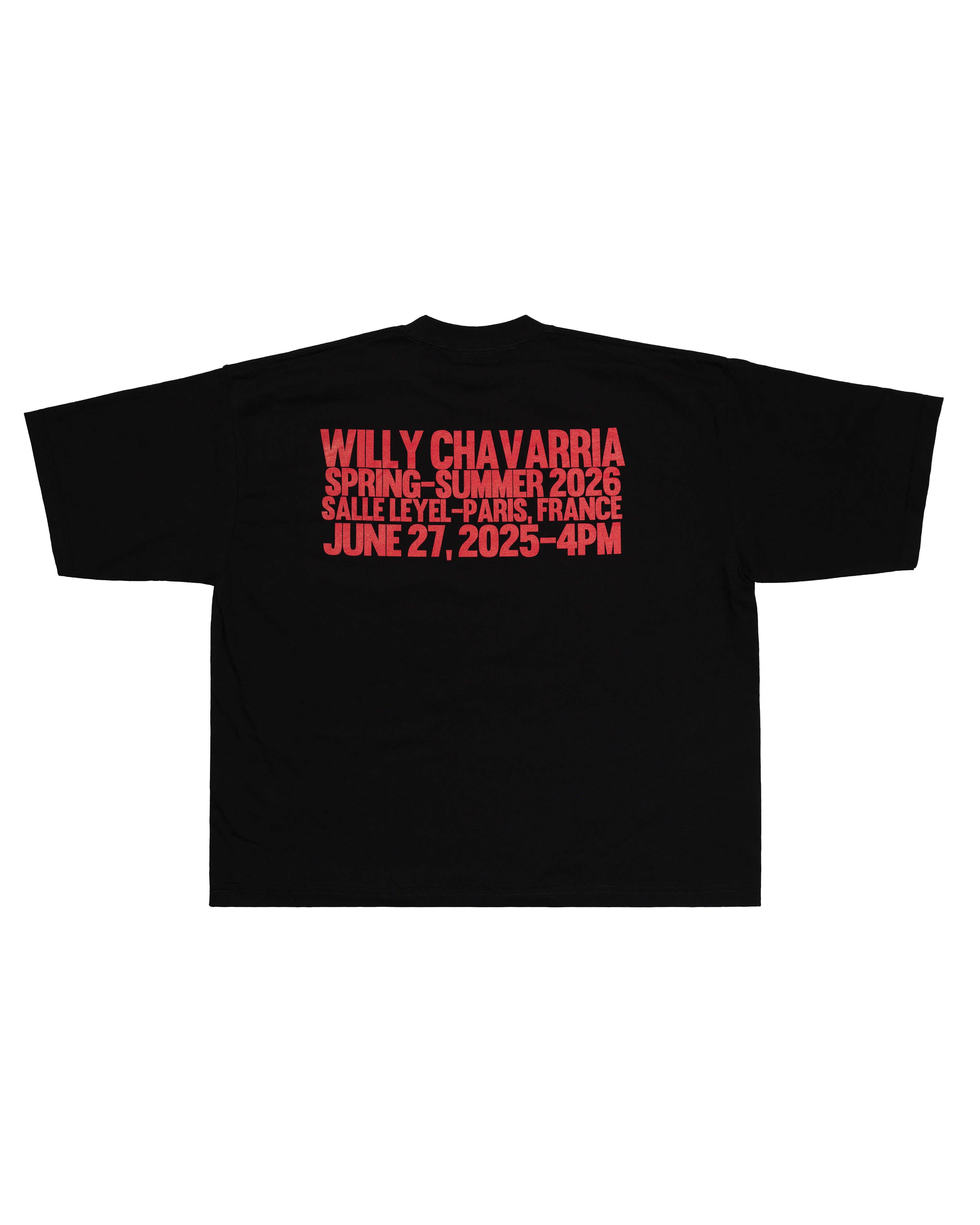 SS26 HURON CROSS SHOW TEE - BLACK - Image 3