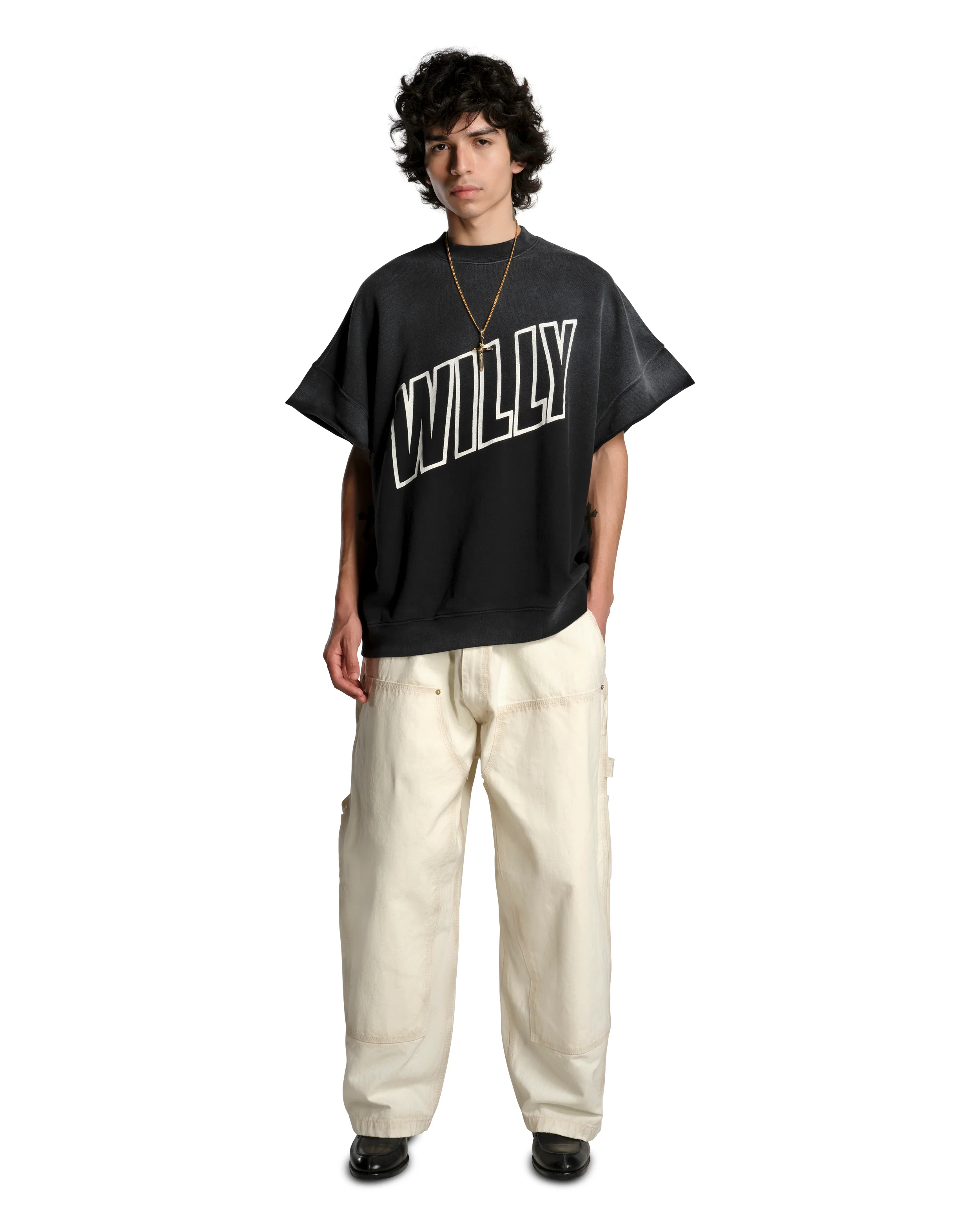 WILLY INSIDE OUT MUSCLE TEE - BLACK - Image 3